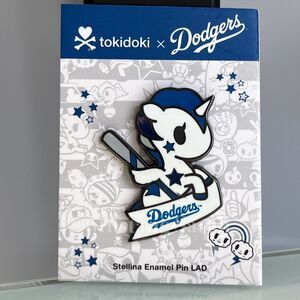 Tokidoki Los Angeles Dodgers MLB Blue Kawaii Stellina Unicorno Enamel Pin New